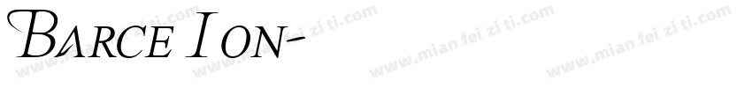 Barce I on字体转换